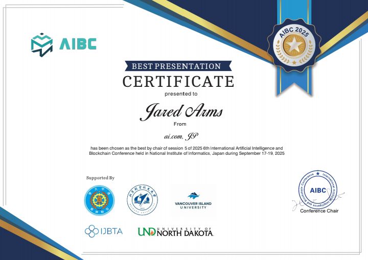 AIBC 2025 Best Presentation Award